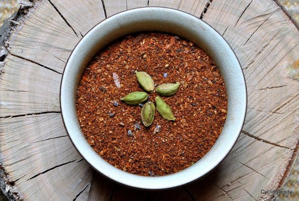 Self mixed and dry fried spices for a perfect Indian chai. You can buy them in the store but that is never as good as home made