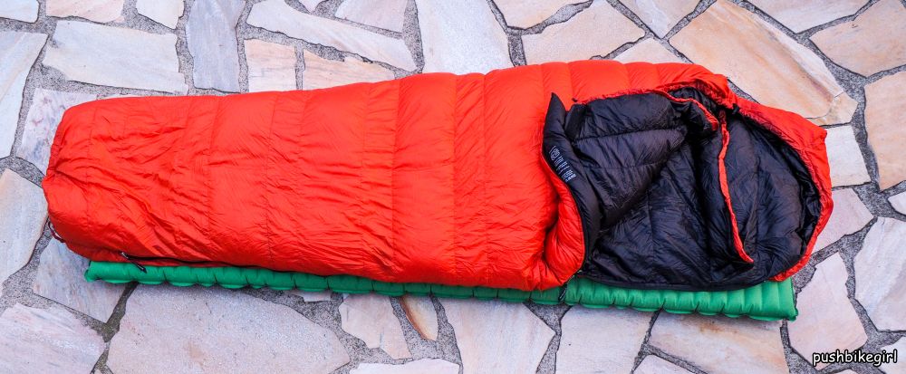 Review Cumulus Panyam 600 Down sleeping bag | Pushbikegirl - Heike 