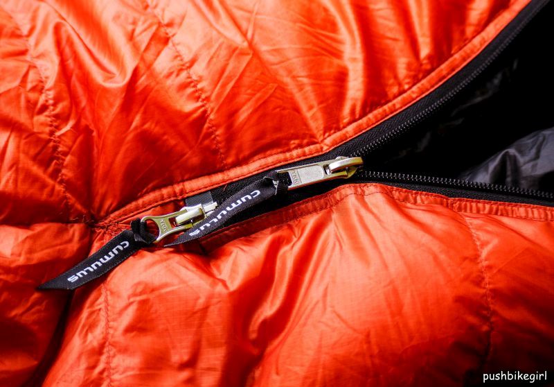 Review Cumulus Panyam 600 Down sleeping bag Pushbikegirl Heike