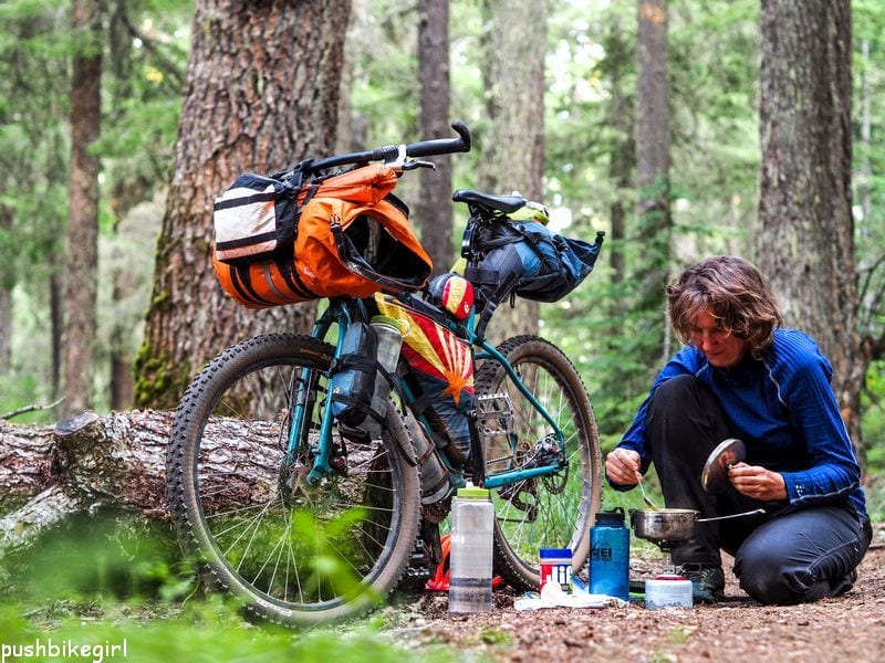 Gear list bicycle touring Pushbikegirl Heike Pirngruber Solo